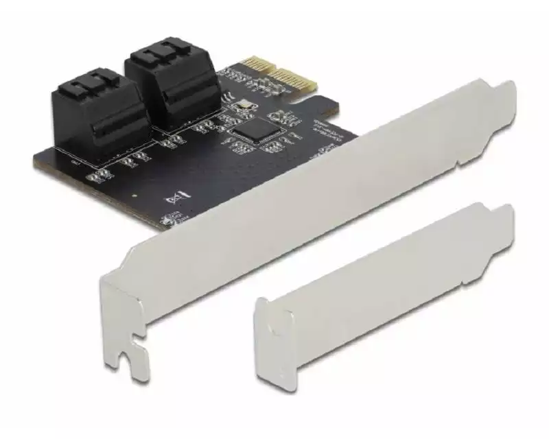 Delock SATA-Controller 4 Port SATA PCI Express x1 Karte LED-Anzeige