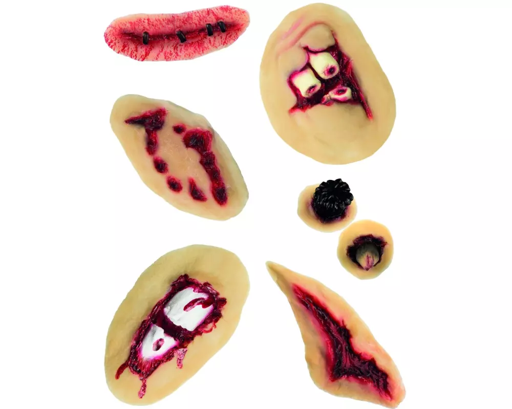 Amscan Effektschminke Latex Wunde 1, assortiert