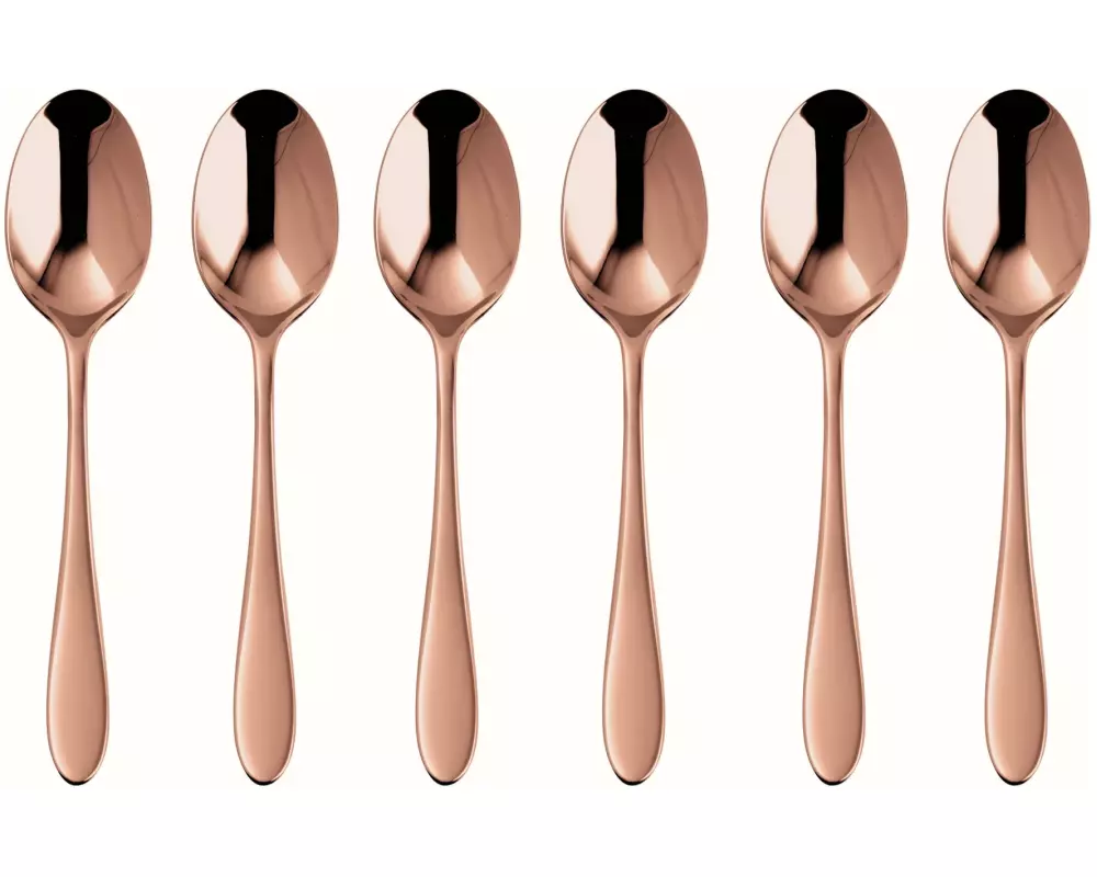 Sambonet Espressolöffel Velvet 6 Stück, Kupfer