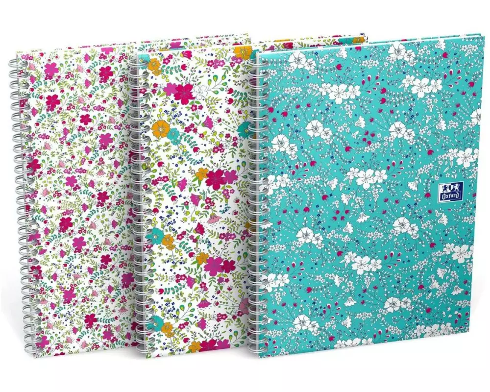 Oxford Notizblock GO Floral B5 kariert