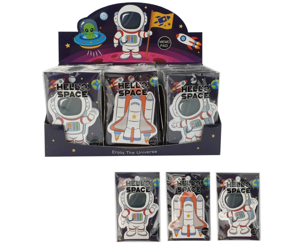 ROOST Notizblock HAN-001 Hello Space, assortiert
