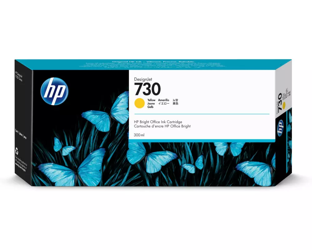 HP Tinte Nr. 730 (P2V70A) Yellow