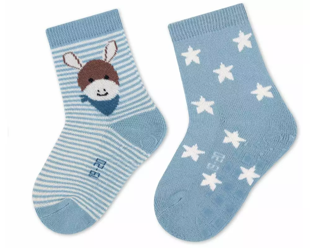 Sterntaler Antirutsch-Socken Emmi 2er Set Hellblau Gr. 23/24