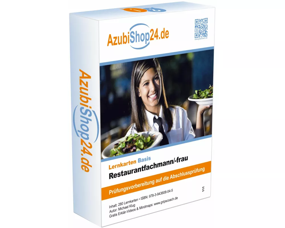 AzubiShop24.de Basis-Lernkarten Restaurantfachmann/-frau