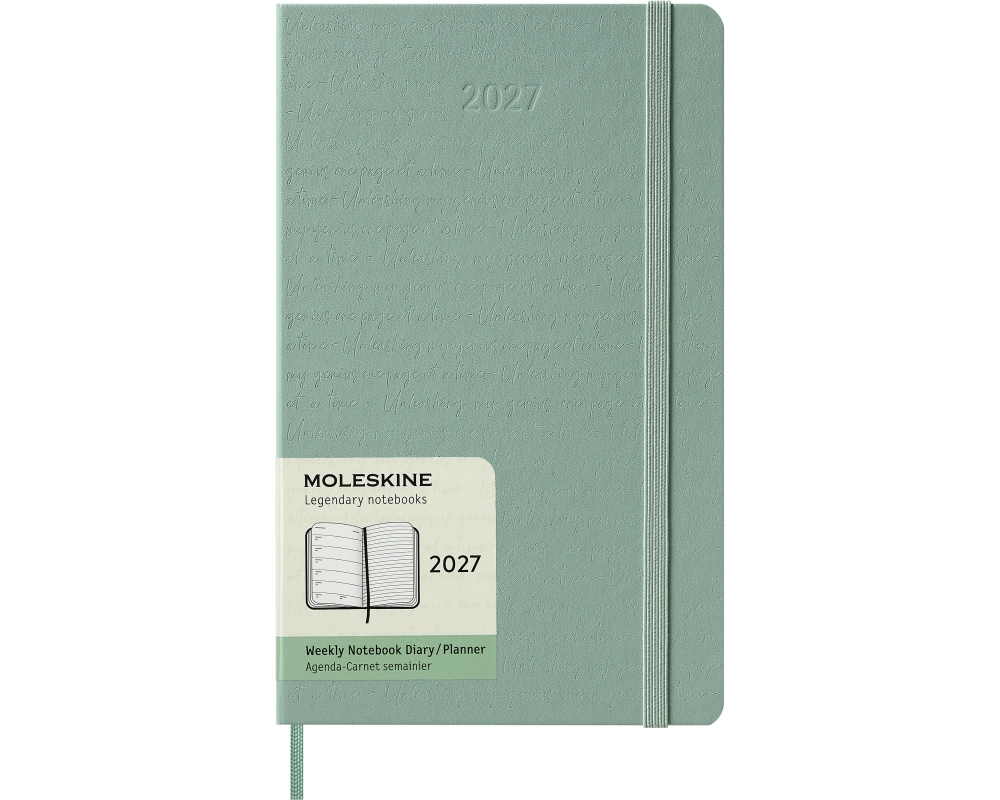 MOLESKINE Agenda Classic Large 2027 8056999279165 1W/1S salbeigrün HC 13x21cm