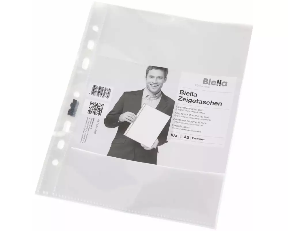 Biella Zeigetasche Everyday A5 10 x Transparent