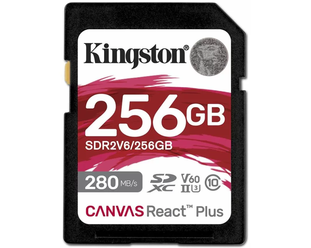 Kingston SDXC-Karte Canvas React Plus V60 256 GB