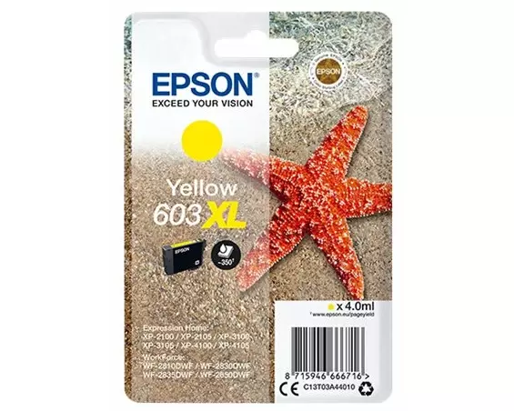 EPSON Singlepack Yellow 603XL Ink
