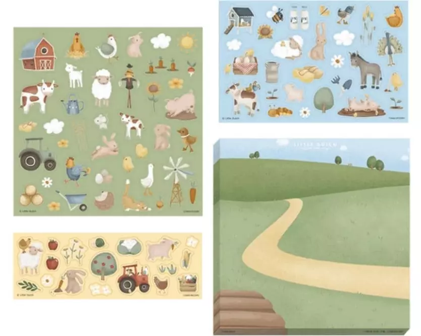 Little Dutch Stickerset Little Farm 3 Blätter