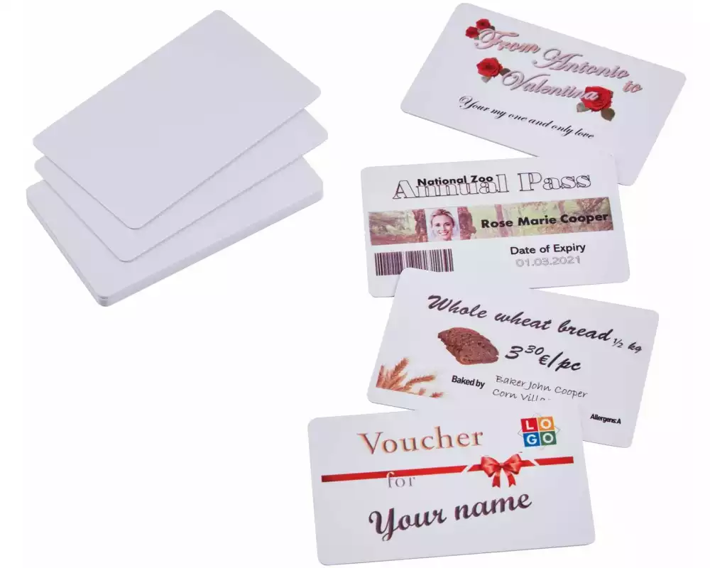 Colop Etiketten PVC Karten 85.5 x 54 mm, 50 Stück