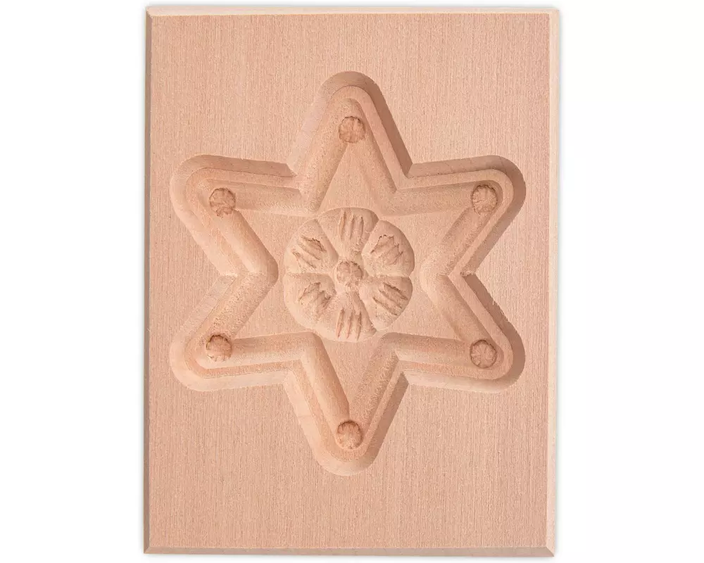 Städter Springerle-Model Stern 5.5 x 8 cm