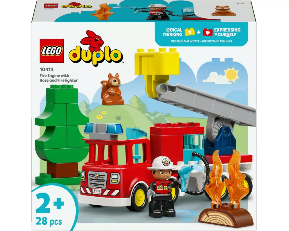 LEGO DUPLO Löschauto mit Schlauch und Feuerwehrmann 10473