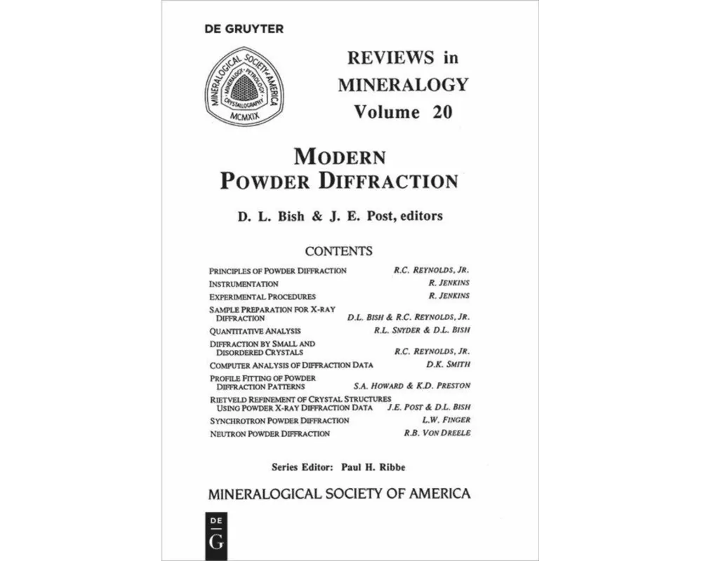 Modern Powder Diffraction