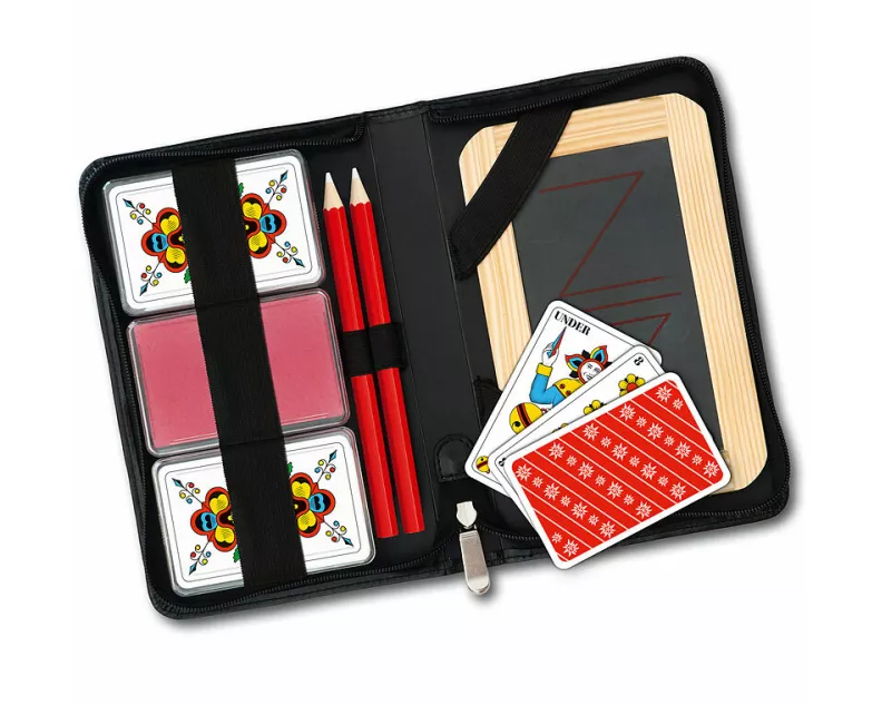 Jassetui mit 2 Sets Deutschschweizer Karten