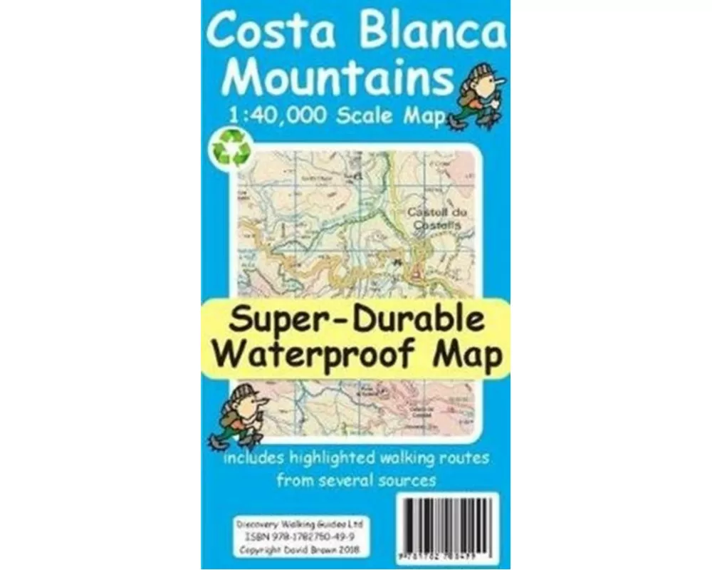 Costa Blanca Mountains Tour and Trail Map