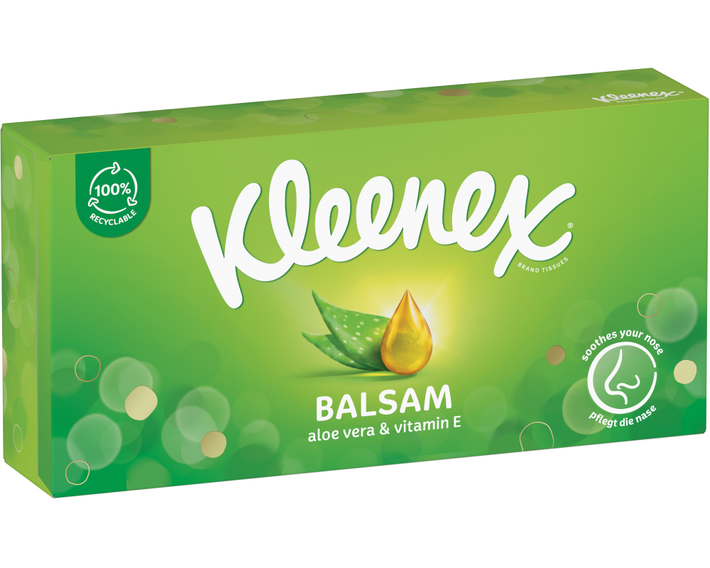 KLEENEX Kosmetiktücher Box Balsam 3390605 2x56 Stück
