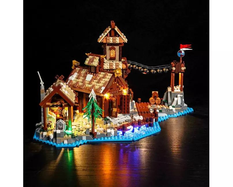 BrickBling LED-Licht-Set für LEGO Wikingerdorf (21343)