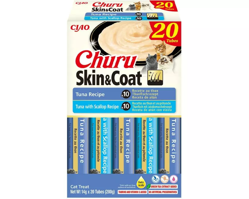 CIAO Churu Skin und Coat Megapack Thunfisch 20 x 14 g