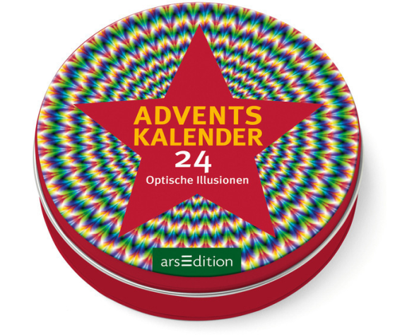 ARS EDITION Adventskalender in der Dose 11230 Optische Illusionen 12cm