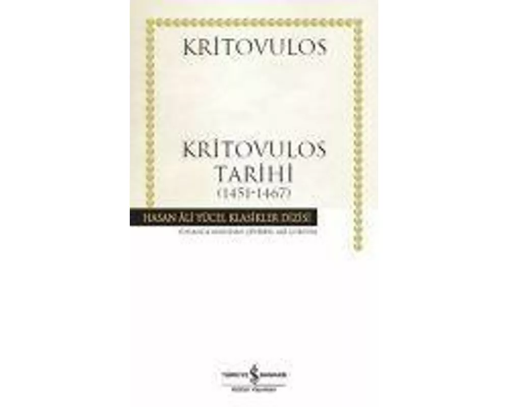 Kritovulos Tarihi 1451-1467