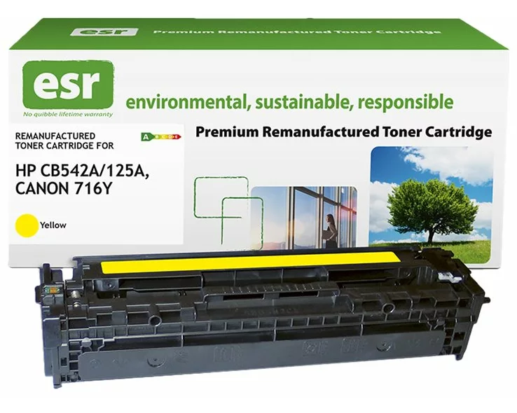 ESR Toner cartridge compatible with HP CB542A/CE322A/CF212A/Canon 1977B002 yellow remanufactured 1.400 pages