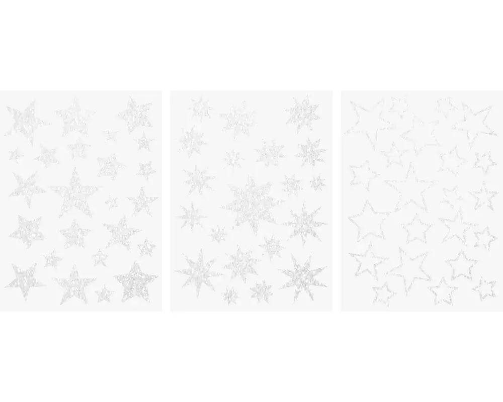 Heyda Fensterbild Sterne A4, Weiss