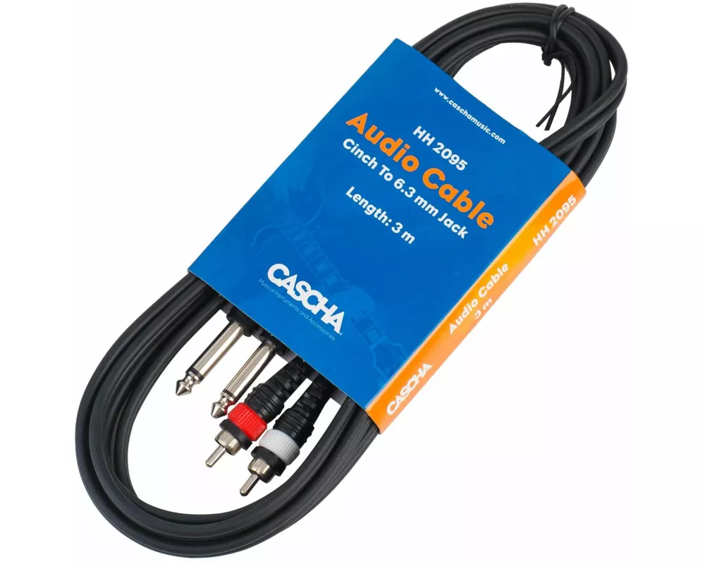 Guitar Cable 6 m (6,3 mm Straight Jack / 6,3 mm Angled Jack)