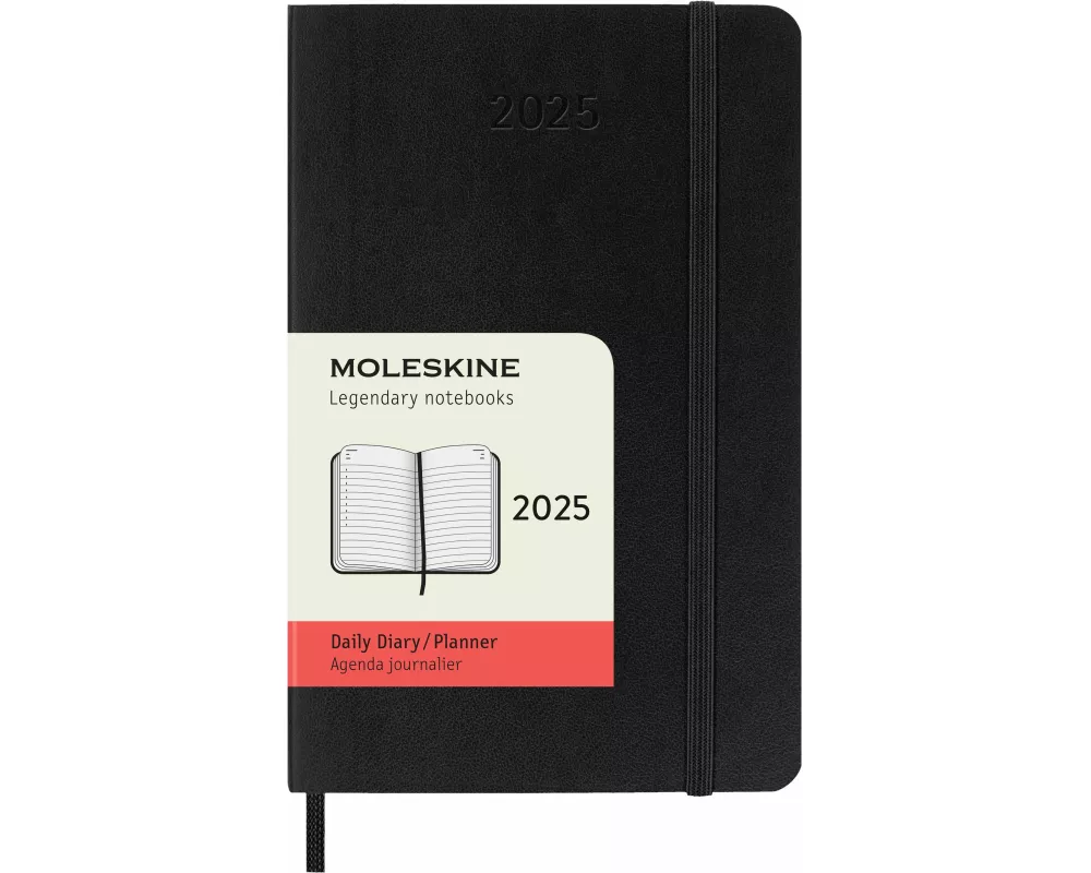 12 Monate Tagesnotizkalender 2025 / P Schwarz //A6