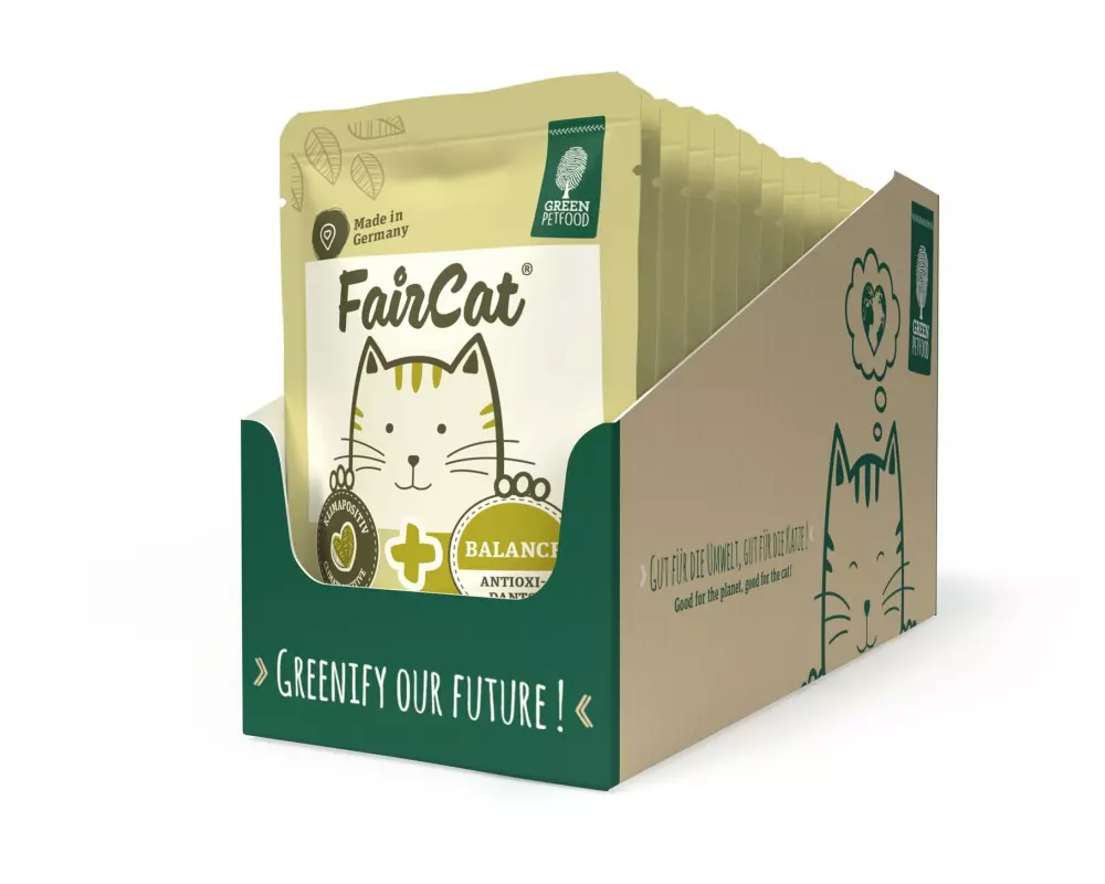 Green Petfood Nassfutter FairCat Balance, 8 x 85 g