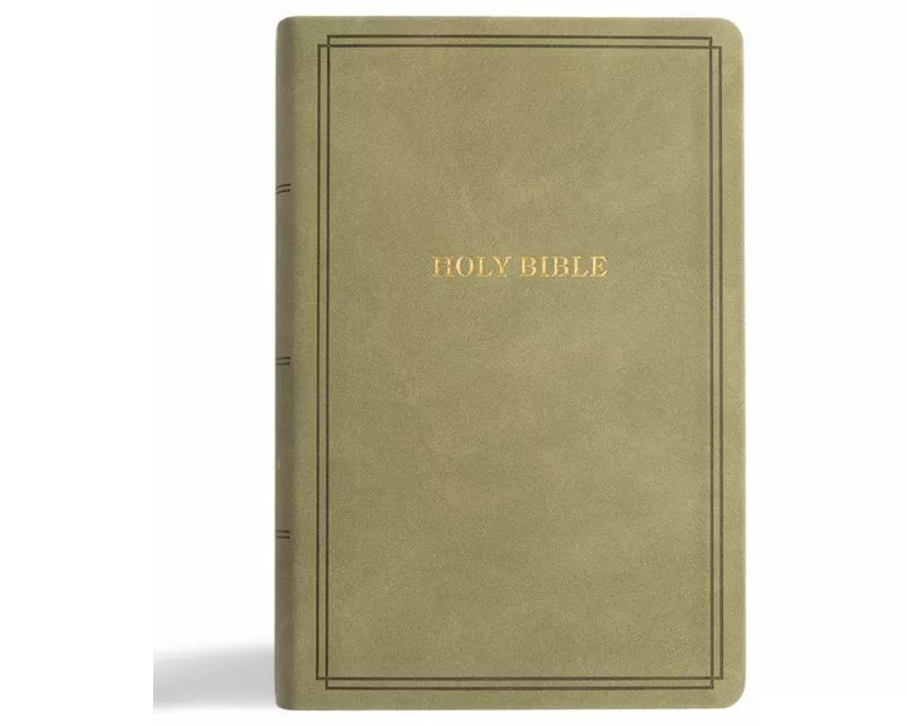 KJV Large Print Personal Size Reference Bible, Sage Suedesoft Leathertouch