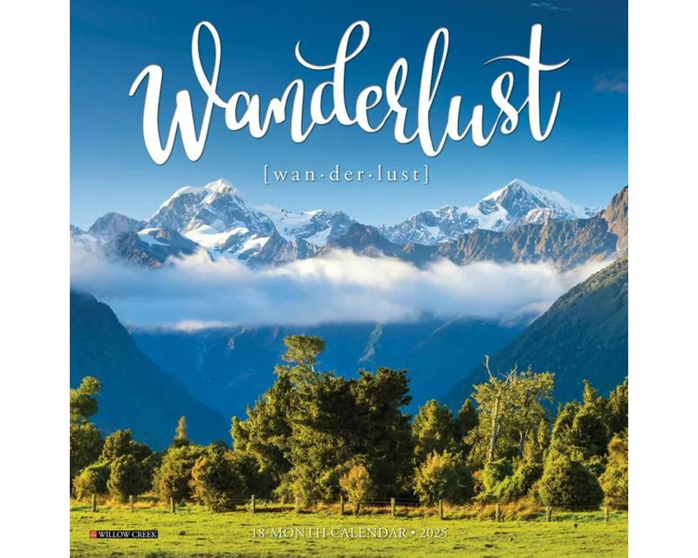 Wanderlust 2025 7 X 7 Mini Wall Calendar