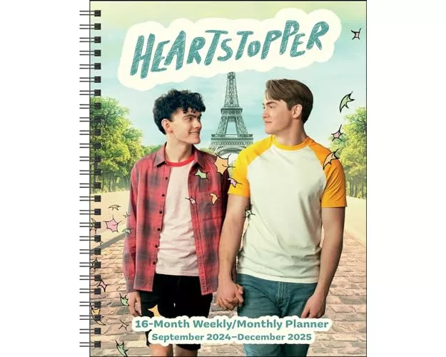 Heartstopper 16-Month 2024-2025 Weekly/Monthly Planner Calendar with Bonus Stickers