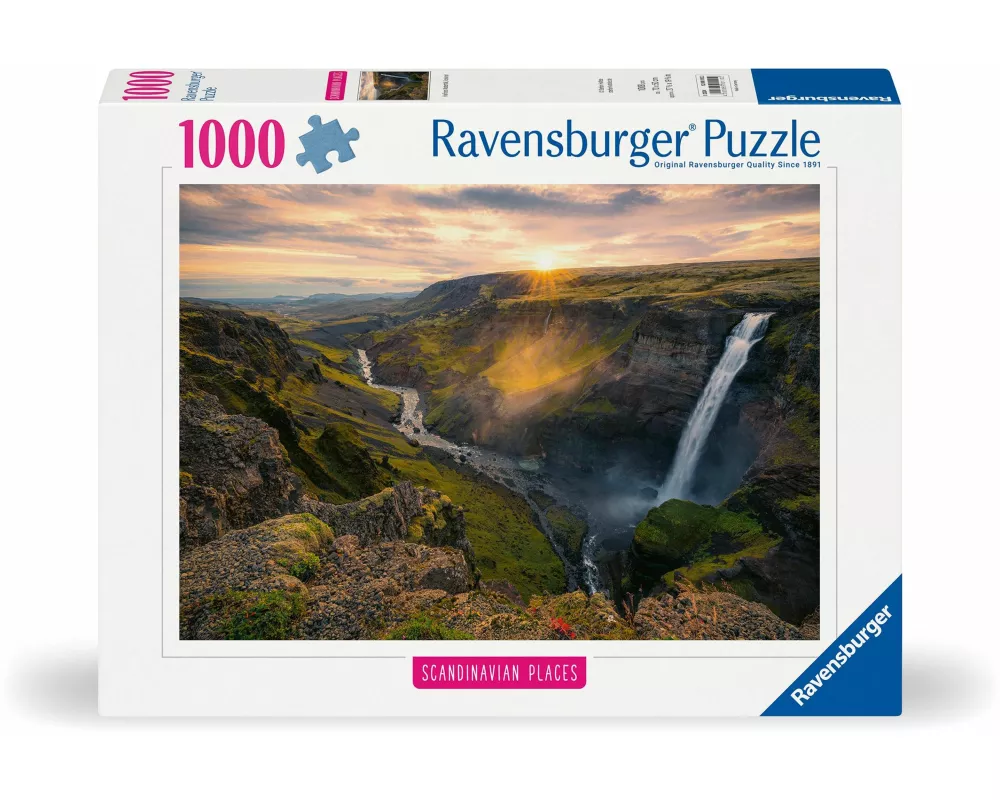 Erwachsenenpuzzle 1000 Teile - Haifoss auf Island