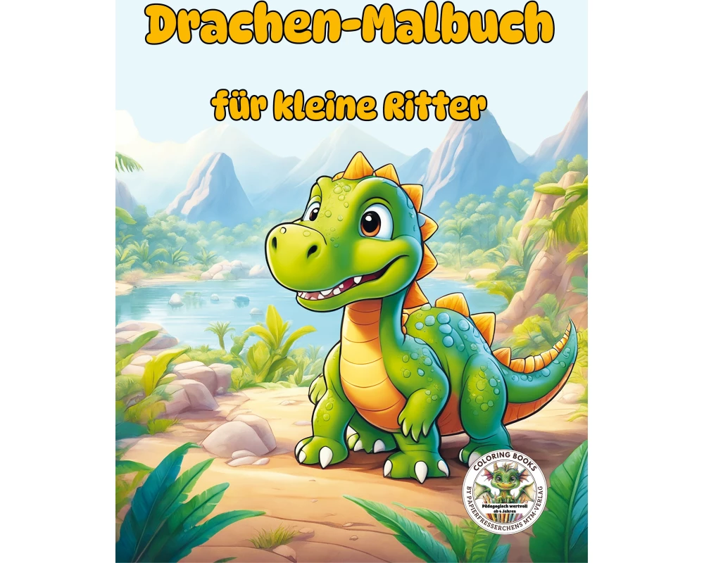 Drachen-Malbuch für kleine Ritter