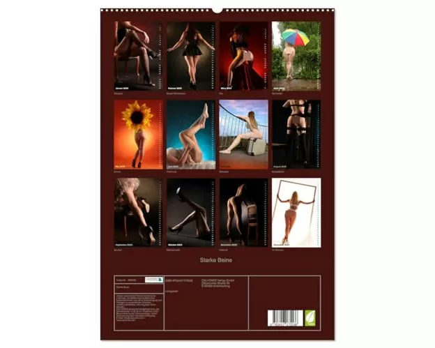 Starke Beine (hochwertiger Premium Wandkalender 2025 DIN A2 hoch), Kunstdruck in Hochglanz