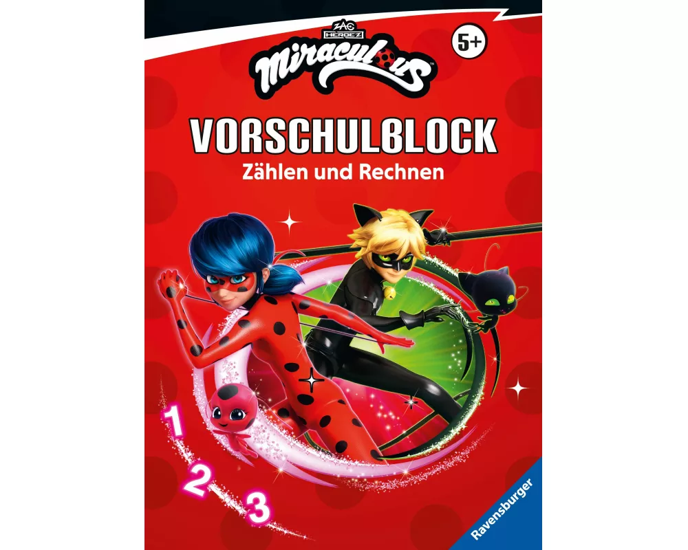 Miraculous - Mein Vorschulblock Zählen und Rechnen