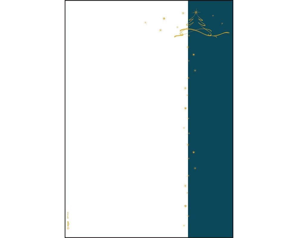 SIGEL Weihnachts-Motiv-Papier A4 DP413 X-Mas tree Kraftpapier