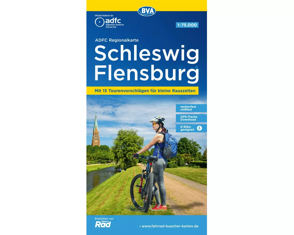 BVA ADFC Regionalkarte Schleswig Flensburg 1:75.000