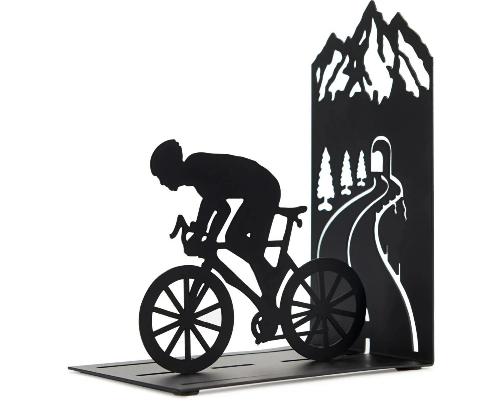 Trendform Buchstütze Cyclist, Metall, Schwarz