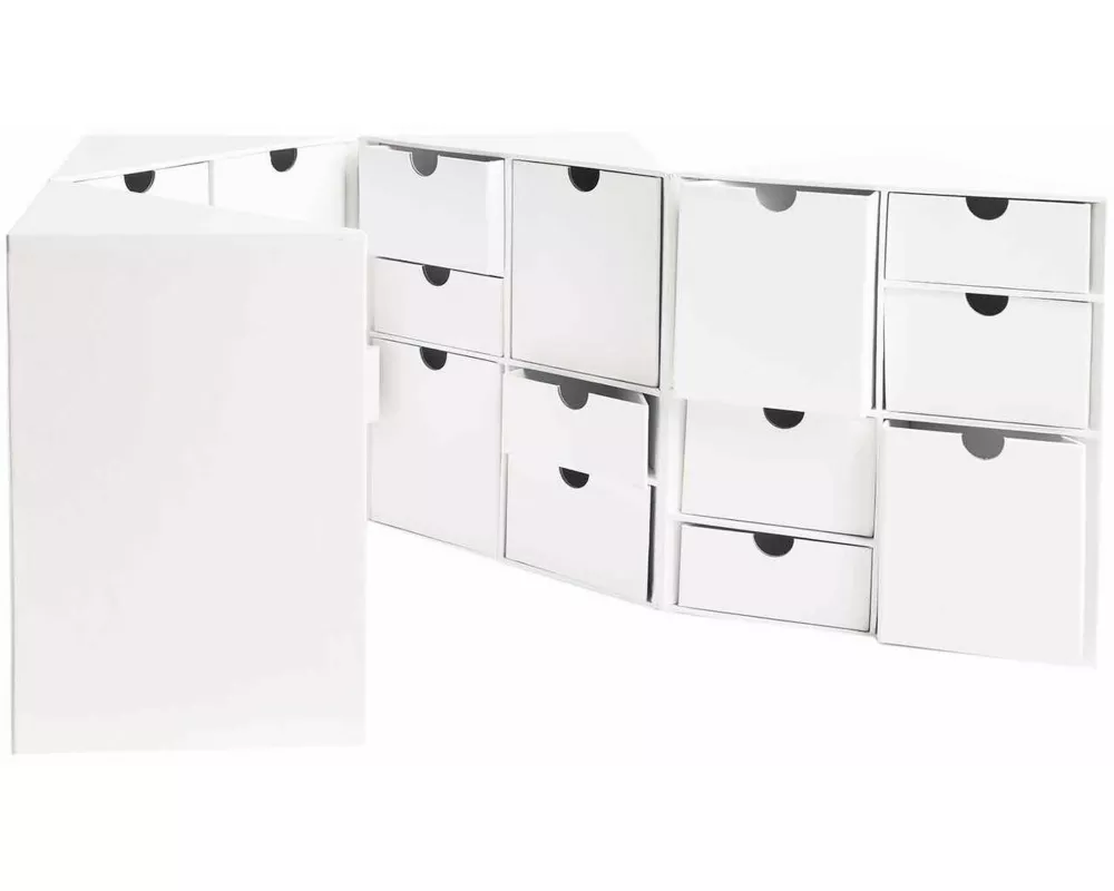 Schubladenschränkchen 24 Schubladen, weiß 24x32x16cm FSC RECYCLED