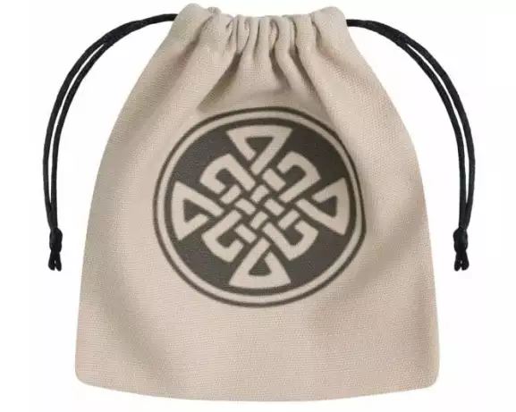 Q Workshop Würfelbeutel Celtic Beige & black Dice Bag