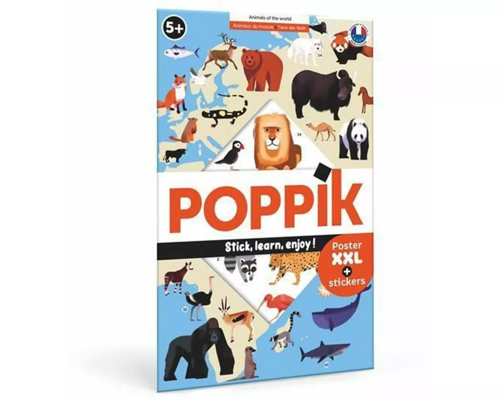 POPPIK - Lernposter & Sticker Tiere der Welt