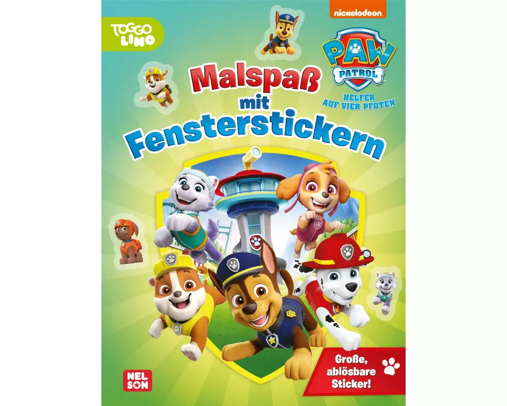 PAW Patrol Mitmachbuch: Malspaß mit Fensterstickern