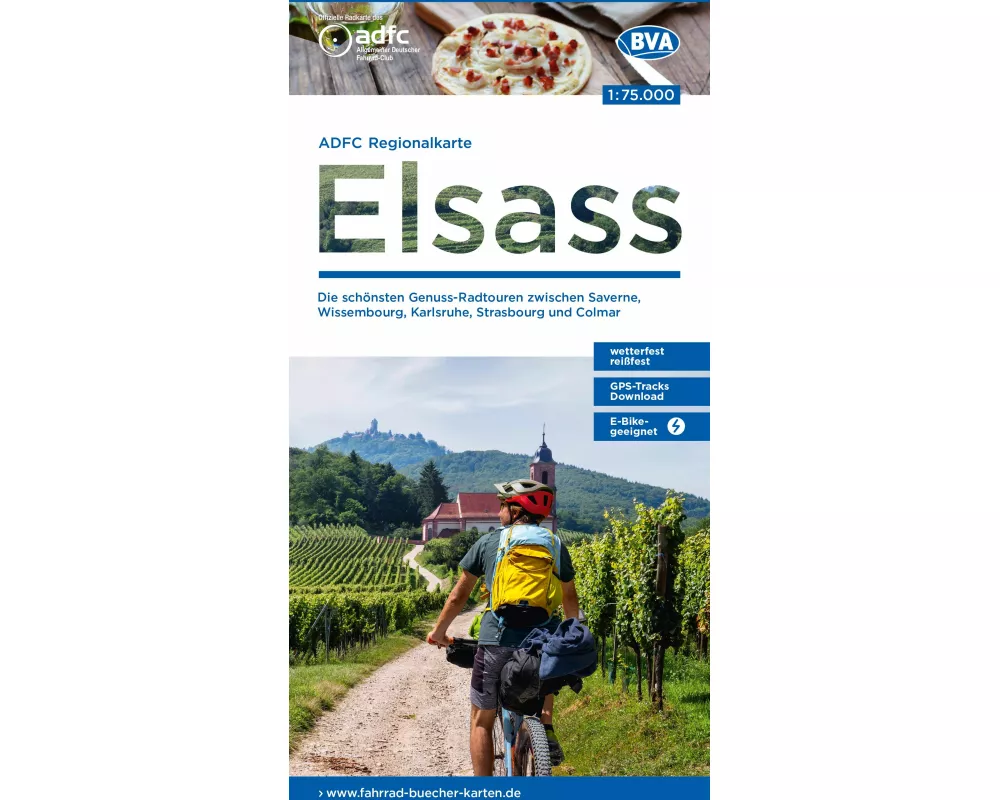 BVA ADFC Regionalkarte Elsass 1:75.000