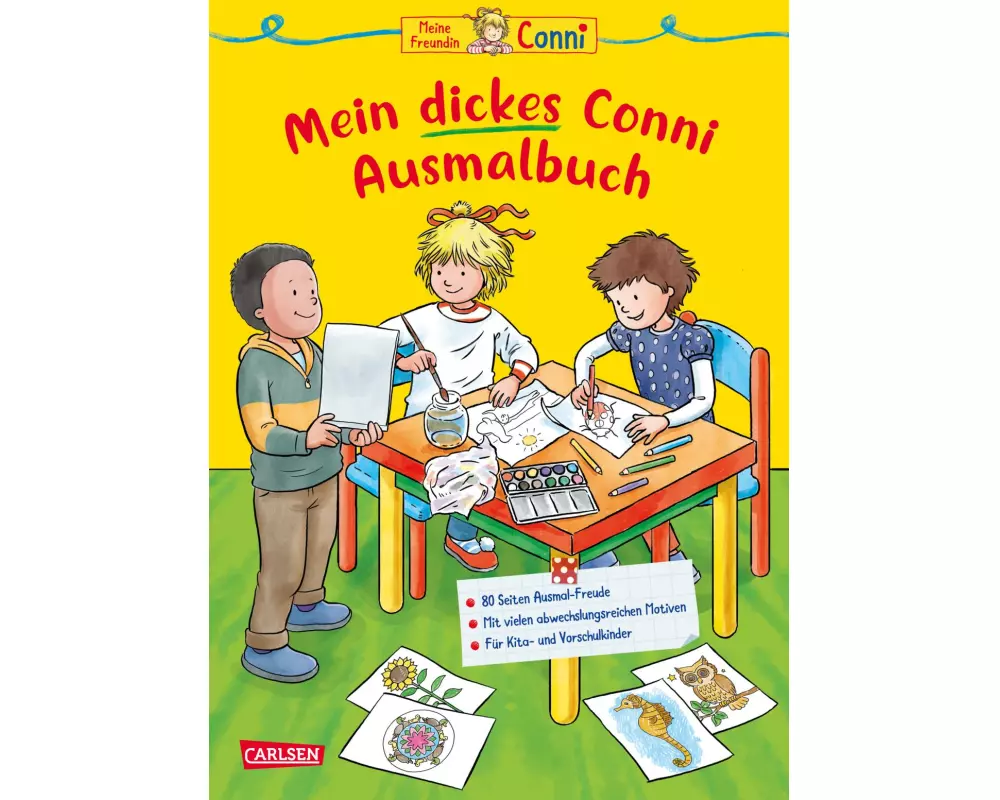 Conni Gelbe Reihe (Beschäftigungsbuch): Mein dickes Conni-Ausmalbuch