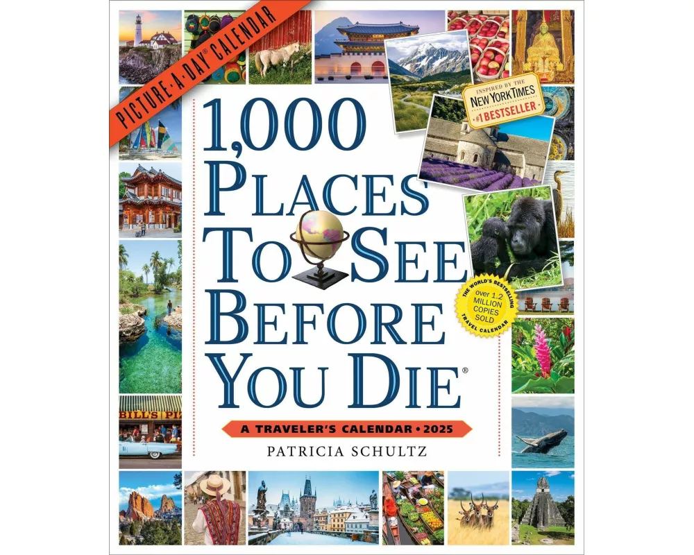 1,000 Places to See Before You Die Picture-A-Day Wall Calendar 2025