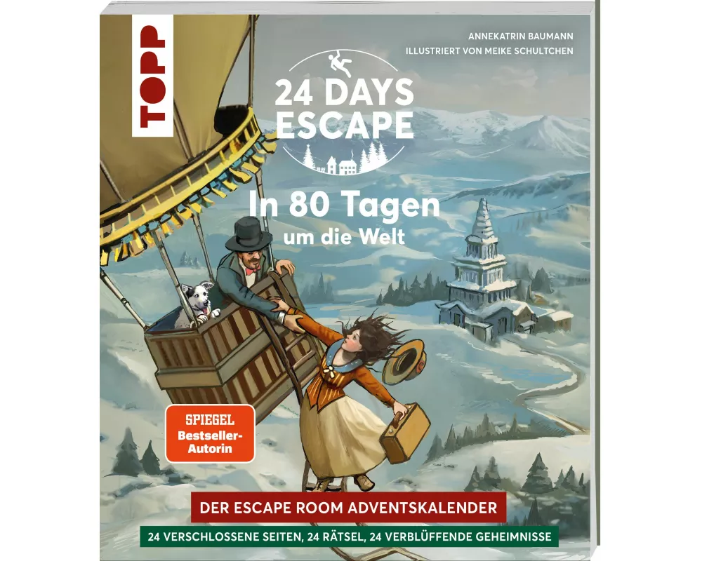24 DAYS ESCAPE – Der Escape Room Adventskalender: In 80 Tagen um die Welt