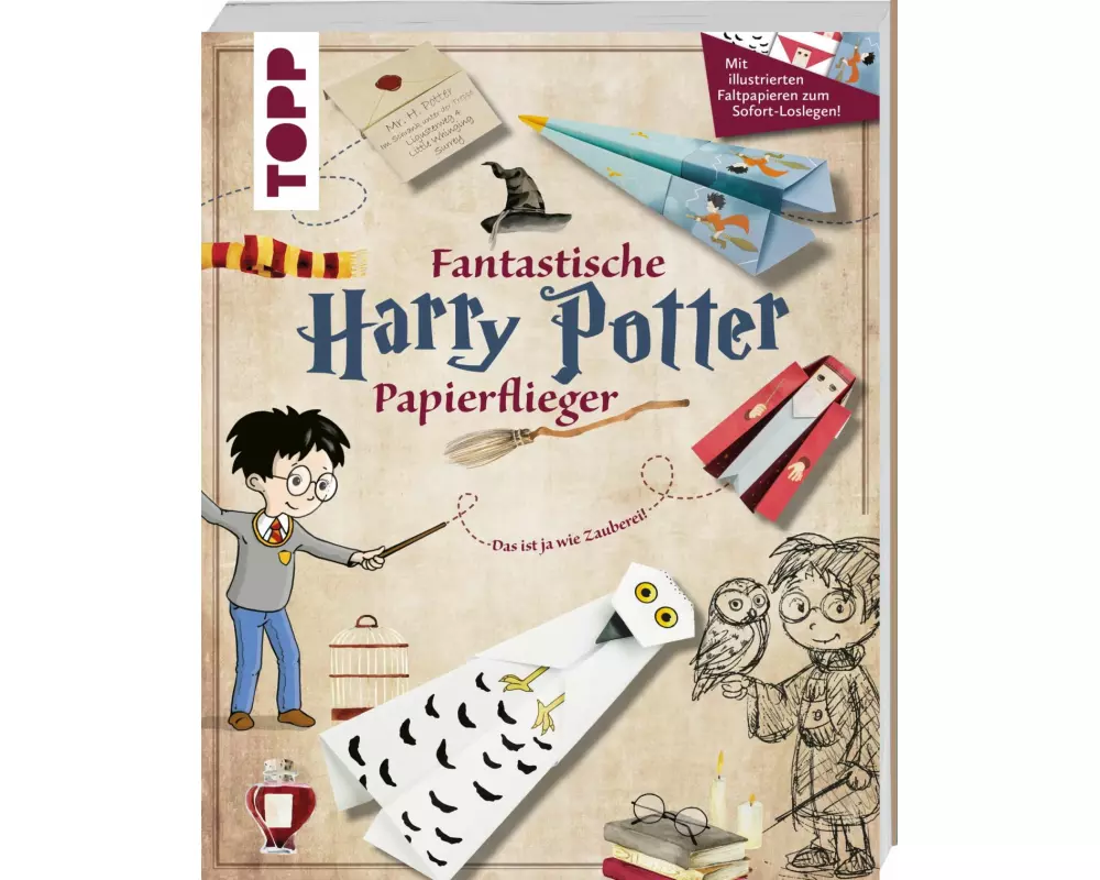 Fantastische Papierflieger für Potter-Fans