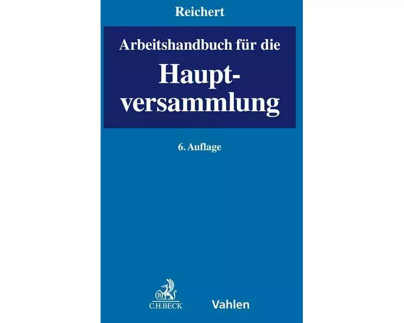 Arbeitshandbuch für die Hauptversammlung