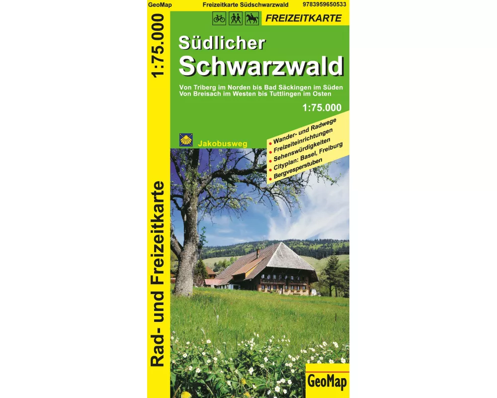 Südlicher Schwarzwald - Rad- und Freizeitkarte